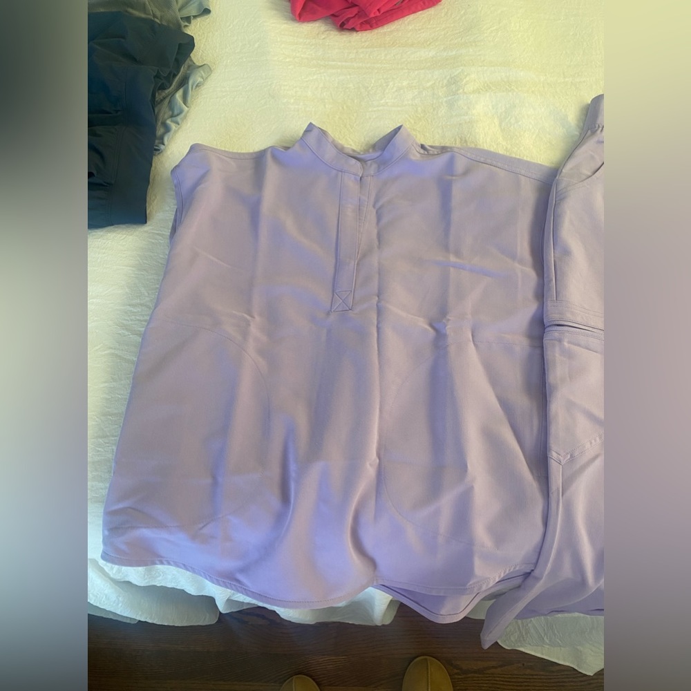 FIGS LAVENDER SCRUB SET